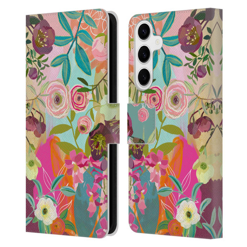 Suzanne Allard Floral Art Chase A Dream Leather Book Wallet Case Cover For Samsung Galaxy S24+ 5G