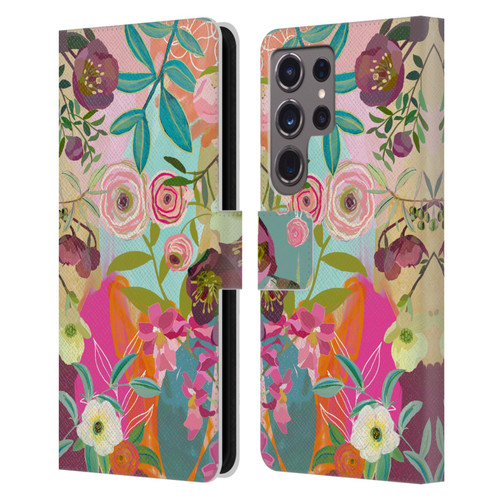 Suzanne Allard Floral Art Chase A Dream Leather Book Wallet Case Cover For Samsung Galaxy S24 Ultra 5G