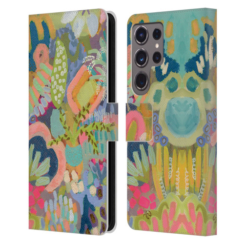 Suzanne Allard Floral Art Summer Fiesta Leather Book Wallet Case Cover For Samsung Galaxy S24 Ultra 5G