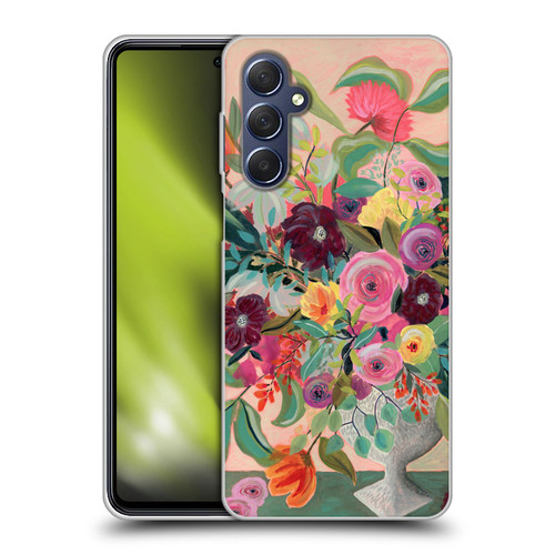 Suzanne Allard Floral Art Floral Centerpiece Soft Gel Case for Samsung Galaxy M54 5G