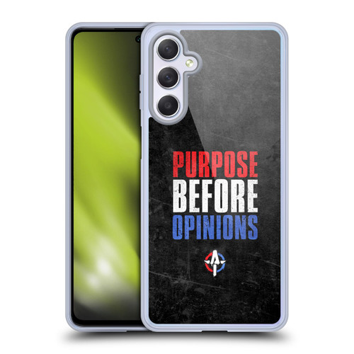 WWE Austin Theory Purpose Before Opinions Soft Gel Case for Samsung Galaxy M54 5G
