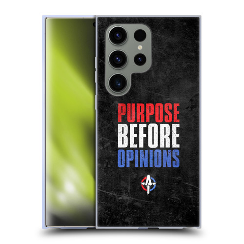 WWE Austin Theory Purpose Before Opinions Soft Gel Case for Samsung Galaxy S24 Ultra 5G