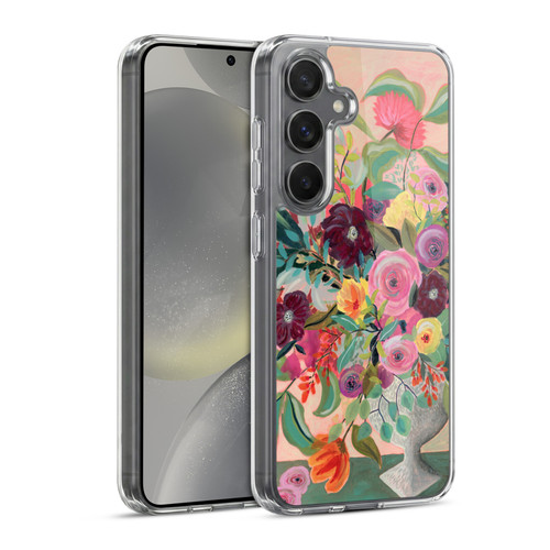 Suzanne Allard Floral Art Floral Centerpiece Soft Gel Case for Samsung Galaxy S24 5G & MagSafe
