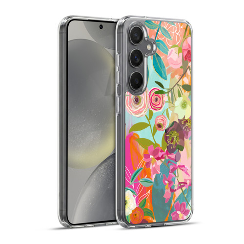 Suzanne Allard Floral Art Chase A Dream Soft Gel Case for Samsung Galaxy S24+ 5G & MagSafe