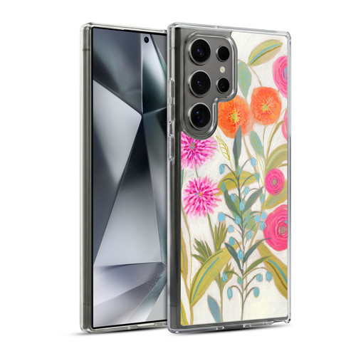 Suzanne Allard Floral Art Joyful Garden Plants Soft Gel Case for Samsung Galaxy S24 Ultra 5G & MagSafe