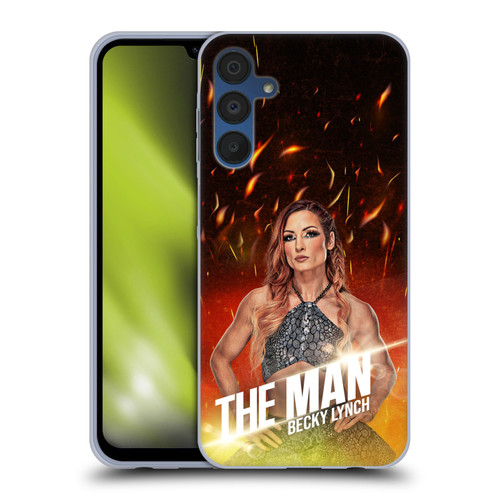 WWE Becky Lynch The Man Portrait Soft Gel Case for Samsung Galaxy A15