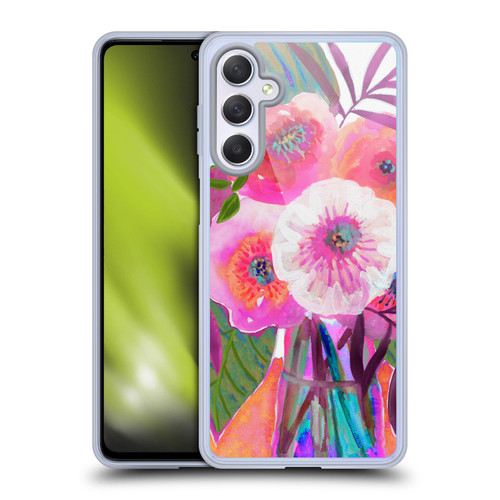 Suzanne Allard Floral Graphics Sunrise Bouquet Purples Soft Gel Case for Samsung Galaxy M54 5G