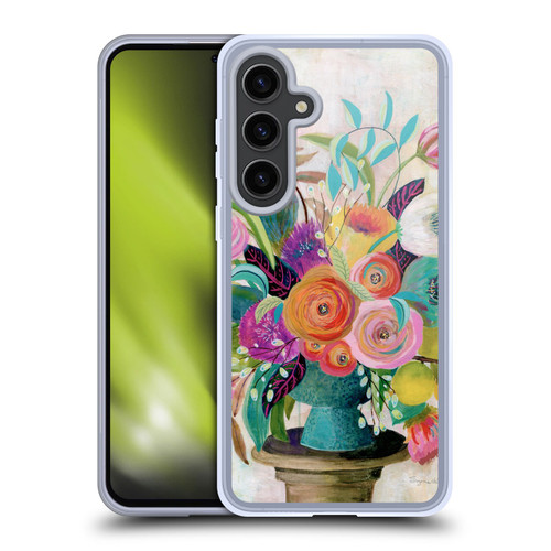 Suzanne Allard Floral Graphics Charleston Glory Soft Gel Case for Samsung Galaxy S24+ 5G