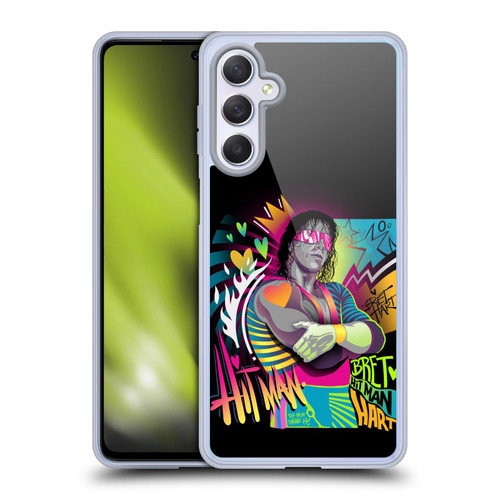 WWE Bret Hart Neon Art Soft Gel Case for Samsung Galaxy M54 5G