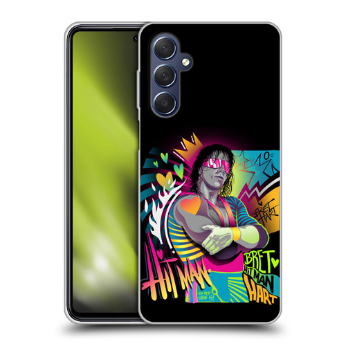 WWE Bret Hart Neon Art Soft Gel Case for Samsung Galaxy M54 5G