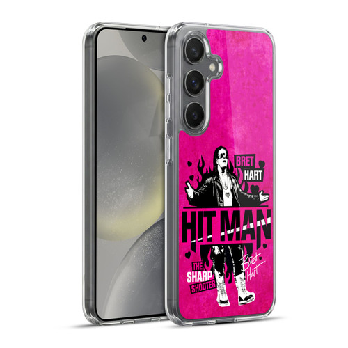 WWE Bret Hart Hitman Soft Gel Case for Samsung Galaxy S24+ 5G & MagSafe