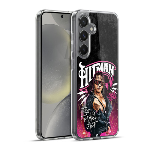WWE Bret Hart Hitman Graphics Soft Gel Case for Samsung Galaxy S24+ 5G & MagSafe