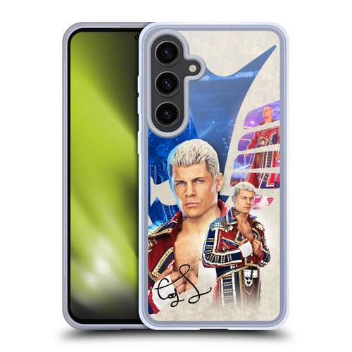 WWE Cody Rhodes Superstar Graphics Soft Gel Case for Samsung Galaxy S24+ 5G