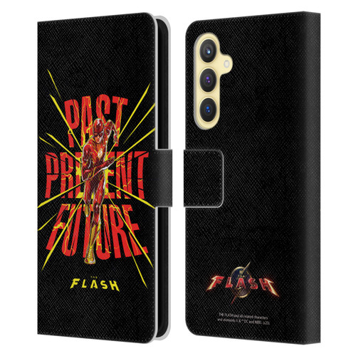 The Flash 2023 Graphics Speed Force Leather Book Wallet Case Cover For Samsung Galaxy S23 FE 5G