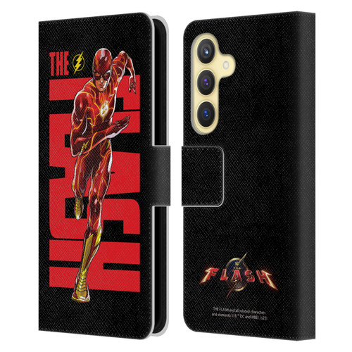 The Flash 2023 Graphics Barry Allen Leather Book Wallet Case Cover For Samsung Galaxy S24 5G