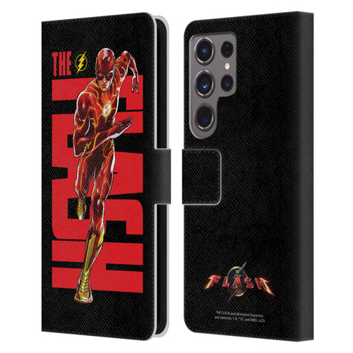 The Flash 2023 Graphics Barry Allen Leather Book Wallet Case Cover For Samsung Galaxy S24 Ultra 5G