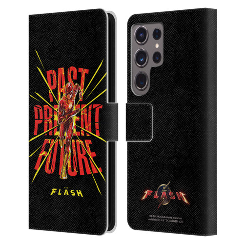 The Flash 2023 Graphics Speed Force Leather Book Wallet Case Cover For Samsung Galaxy S24 Ultra 5G