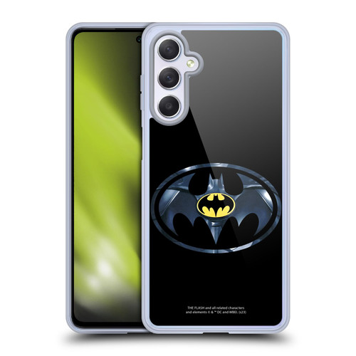 The Flash 2023 Graphics Black Batman Logo Soft Gel Case for Samsung Galaxy M54 5G