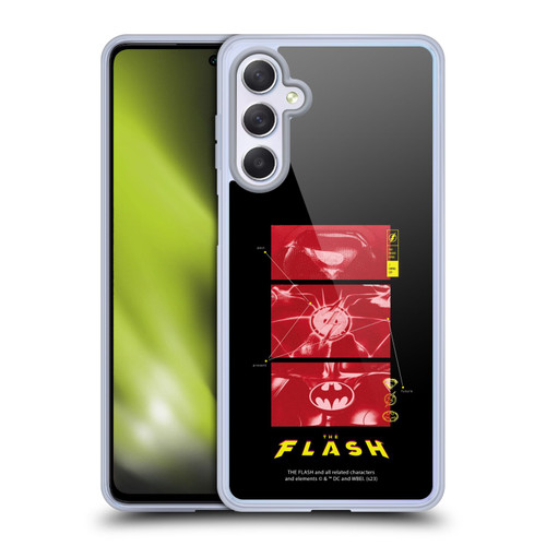 The Flash 2023 Graphics Suit Logos Soft Gel Case for Samsung Galaxy M54 5G