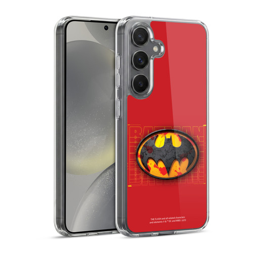 The Flash 2023 Graphics Batman Logo Soft Gel Case for Samsung Galaxy S24 5G