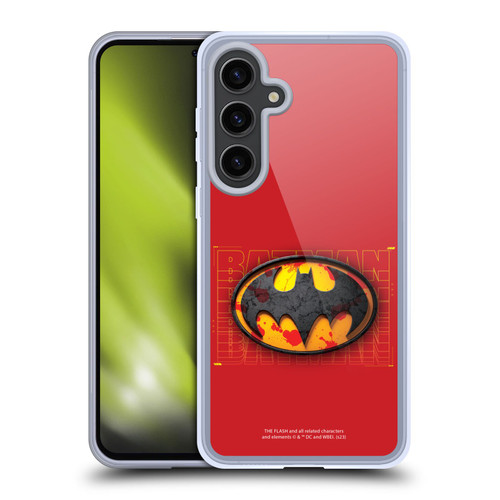 The Flash 2023 Graphics Batman Logo Soft Gel Case for Samsung Galaxy S24+ 5G