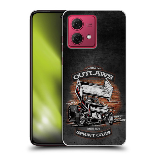 World of Outlaws Western Graphics Brickyard Sprint Car Soft Gel Case for Motorola Moto G84 5G