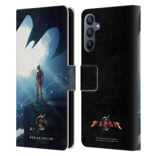 The Flash 2023 Poster Key Art Leather Book Wallet Case Cover For Samsung Galaxy A15