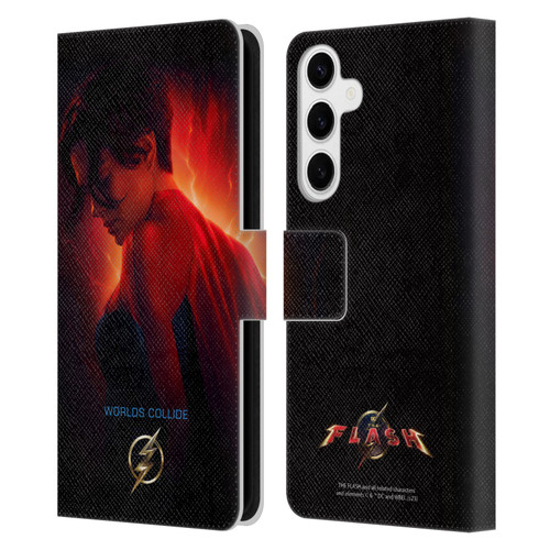 The Flash 2023 Poster Supergirl Leather Book Wallet Case Cover For Samsung Galaxy S24+ 5G