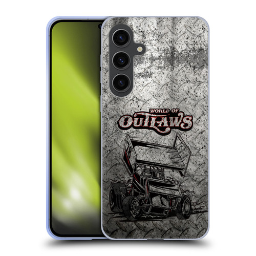 World of Outlaws Western Graphics Sprint Car Soft Gel Case for Samsung Galaxy S24+ 5G