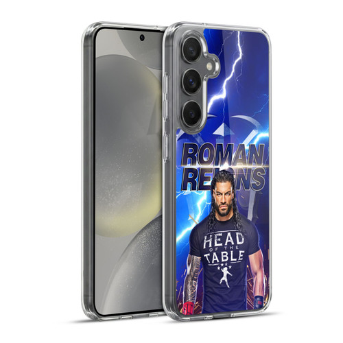 WWE Roman Reigns Lightning Soft Gel Case for Samsung Galaxy S24+ 5G & MagSafe