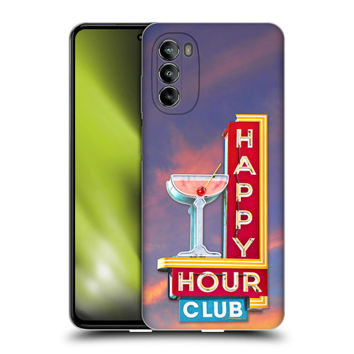 Larry Grossman Retro Collection Happy Hour Club Soft Gel Case for Motorola Moto G82 5G