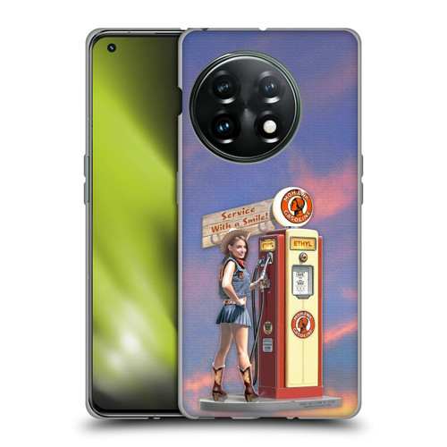 Larry Grossman Retro Collection Gasoline Girl Soft Gel Case for OnePlus 11 5G