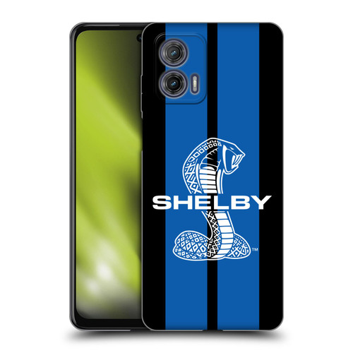 Shelby Car Graphics Blue Soft Gel Case for Motorola Moto G73 5G
