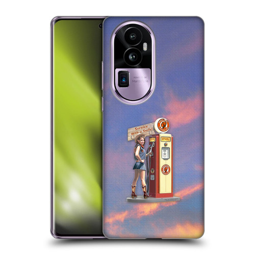 Larry Grossman Retro Collection Gasoline Girl Soft Gel Case for OPPO Reno10 Pro+