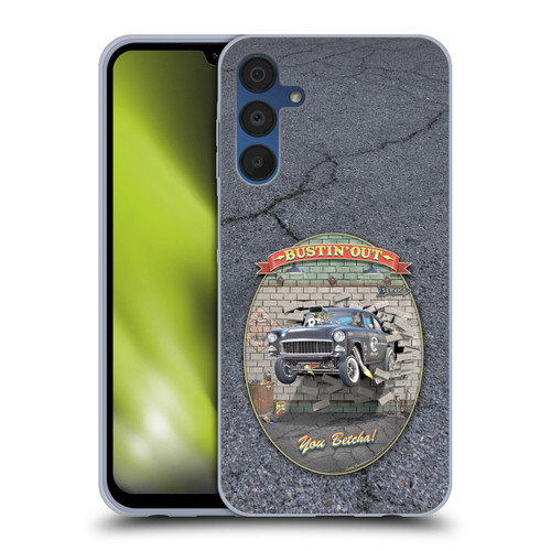 Larry Grossman Retro Collection Bustin' Out '55 Gasser Soft Gel Case for Samsung Galaxy A15