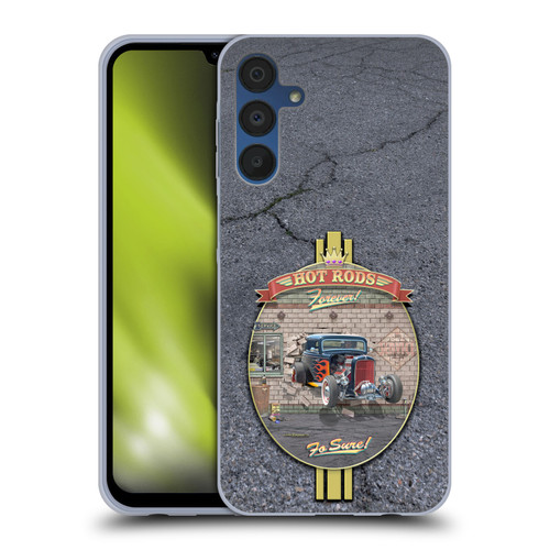 Larry Grossman Retro Collection Hot Rods Forever Soft Gel Case for Samsung Galaxy A15