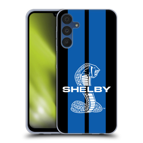 Shelby Car Graphics Blue Soft Gel Case for Samsung Galaxy A15