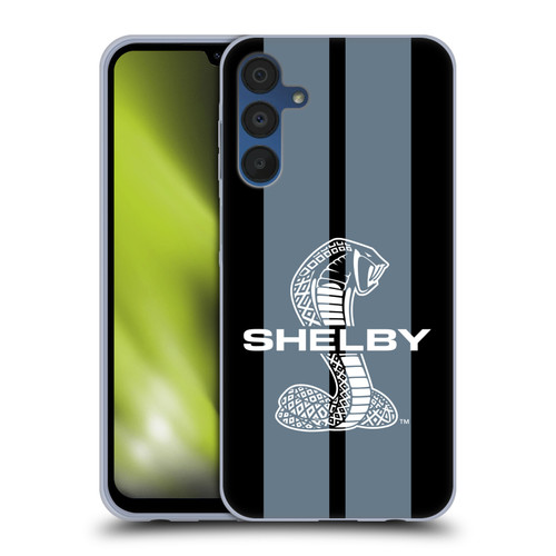 Shelby Car Graphics Gray Soft Gel Case for Samsung Galaxy A15 & MagSafe