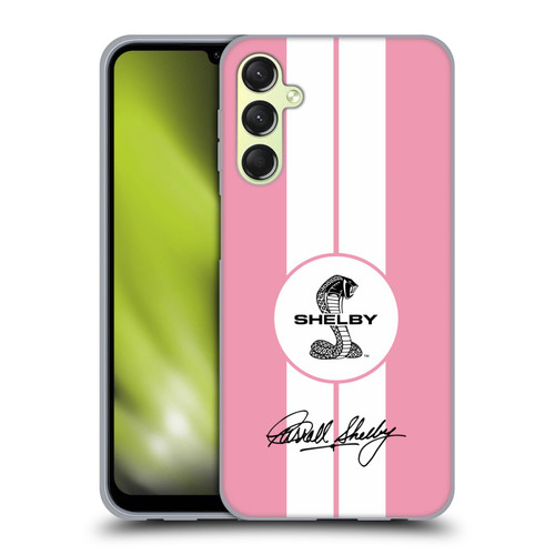 Shelby Car Graphics 1965 427 S/C Pink Soft Gel Case for Samsung Galaxy A24 4G / Galaxy M34 5G