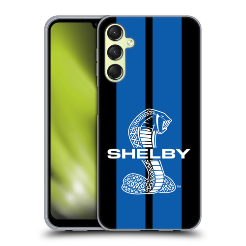 Shelby Car Graphics Blue Soft Gel Case for Samsung Galaxy A24 4G / Galaxy M34 5G