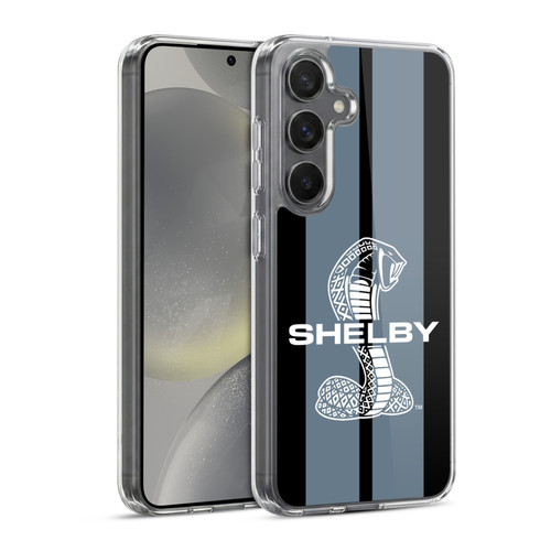 Shelby Car Graphics Gray Soft Gel Case for Samsung Galaxy S24 5G & MagSafe