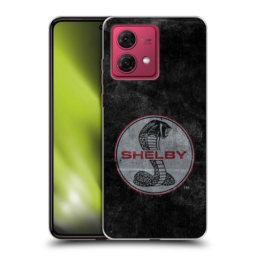 Shelby Logos Distressed Black Soft Gel Case for Motorola Moto G84 5G