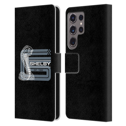 Shelby Logos CS Super Snake Leather Book Wallet Case Cover For Samsung Galaxy S24 Ultra 5G