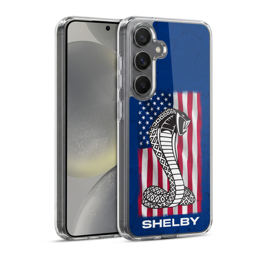 Shelby Logos American Flag Soft Gel Case for Samsung Galaxy S24 5G