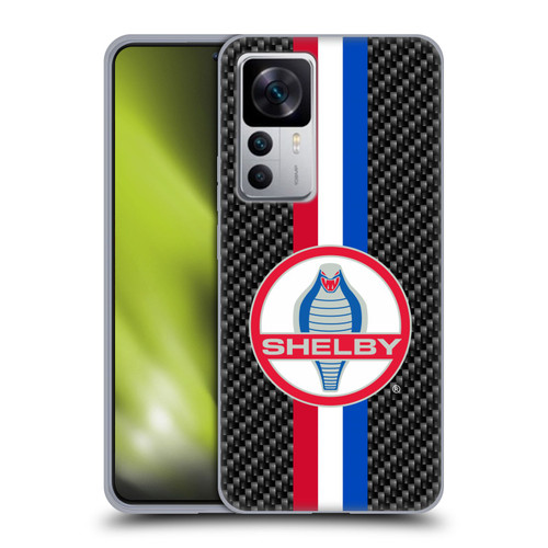 Shelby Logos Carbon Fiber Soft Gel Case for Xiaomi 12T 5G / 12T Pro 5G / Redmi K50 Ultra 5G