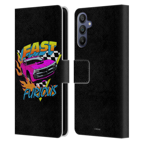 Fast & Furious Franchise Fast Fashion Car In Retro Style Leather Book Wallet Case Cover For Samsung Galaxy A15