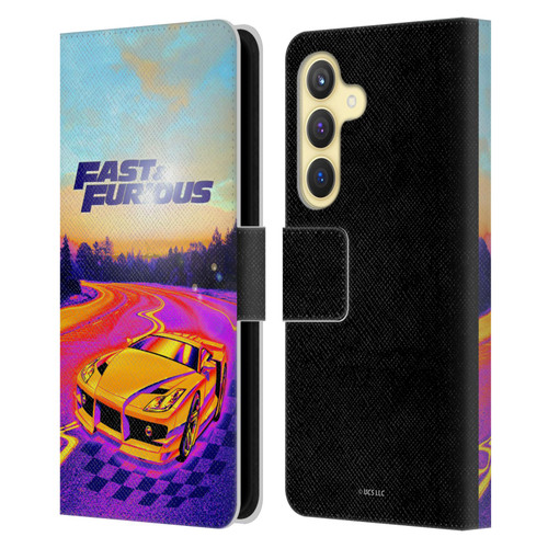 Fast & Furious Franchise Fast Fashion Colourful Car Leather Book Wallet Case Cover For Samsung Galaxy S24 5G