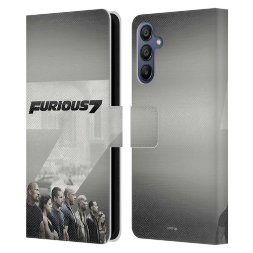 Fast & Furious Franchise Key Art Furious 7 Leather Book Wallet Case Cover For Samsung Galaxy A15