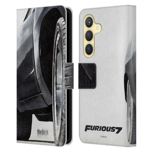 Fast & Furious Franchise Key Art Furious Tire Leather Book Wallet Case Cover For Samsung Galaxy S24 5G