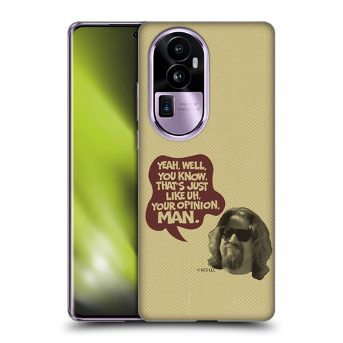 The Big Lebowski Graphics The Dude Opinion Soft Gel Case for OPPO Reno10 Pro+